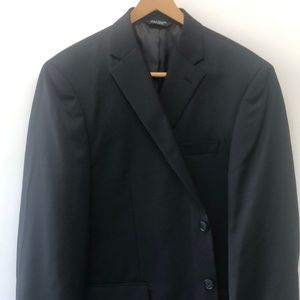 Joseph A. Bank black trim-fit blazer 44R